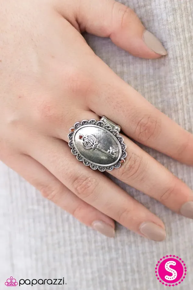 Rings Paparazzi Ring Master Key Brown Paparazzi Jewelry