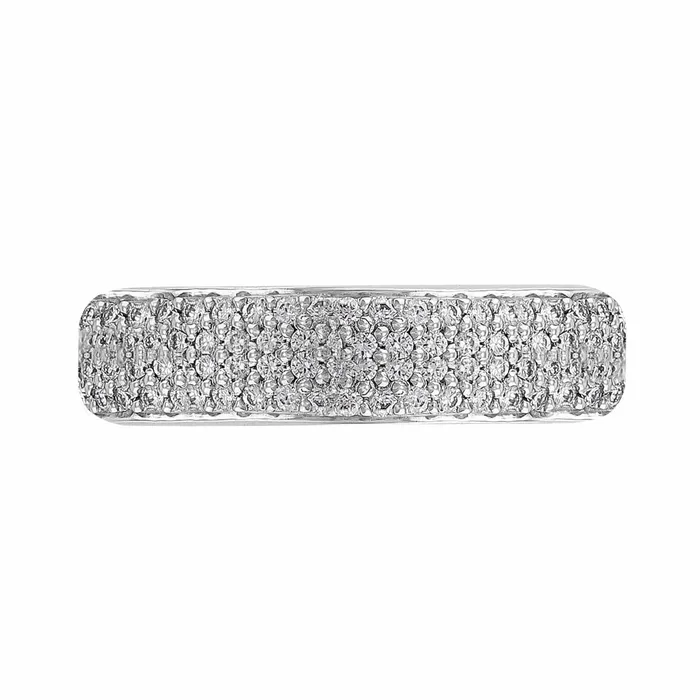 Rings Ritani 18k White Gold Triple Row Diamond Eternity Band
