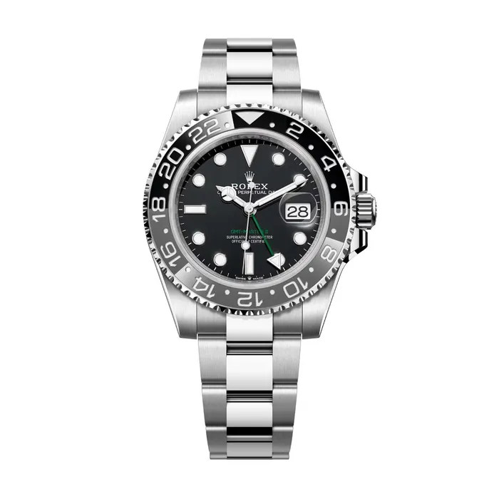 Rolex GMTMaster II 40mm Ref 126710grnr0004 Black Dial Ceramic Bezel Stainless Steel Oyster Bracelet Watch Rolex Bracelets Rolex GMTMaster II 40mm Ref 126710grnr0004 Black Dial Ceramic Bezel Stainless Steel Oyster Bracelet Watch Rolex Bracelets