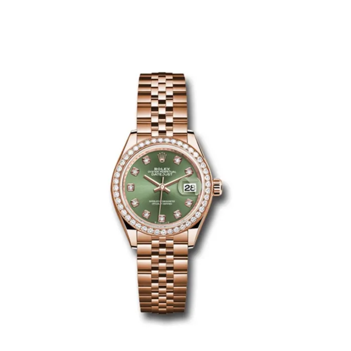 Rolex Rolex LadyDatejust 28mm Ref 279135RBR ogdj Green Diamond Dial Diamond Bezel 18K Rose Gold Jubilee Bracelet Womens Watch Bracelets Rolex Rolex LadyDatejust 28mm Ref 279135RBR ogdj Green Diamond Dial Diamond Bezel 18K Rose Gold Jubilee Bracelet Womens Watch Bracelets