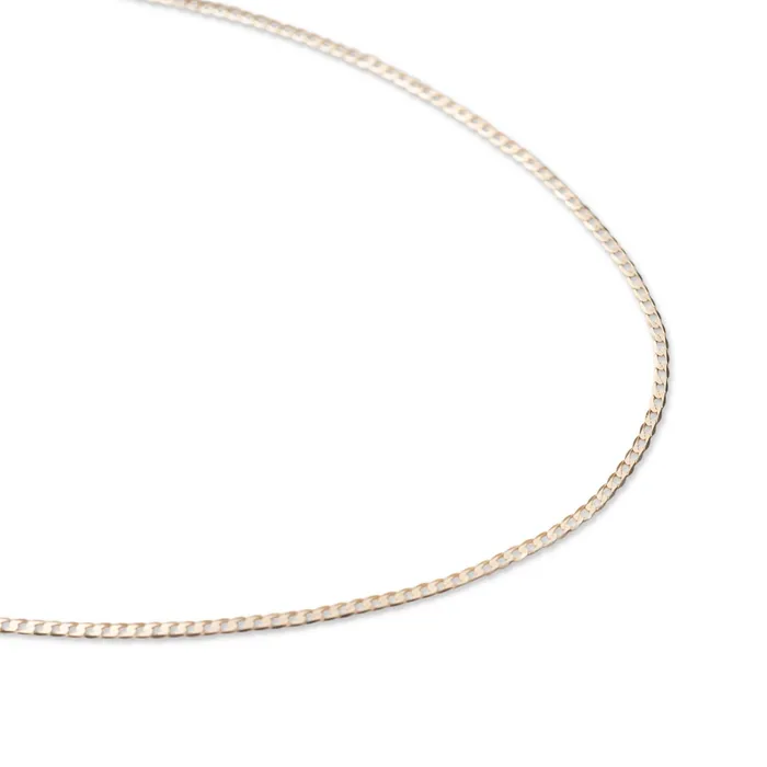 Rose Gypsy Necklaces 14k Thin Curb Link Necklace
