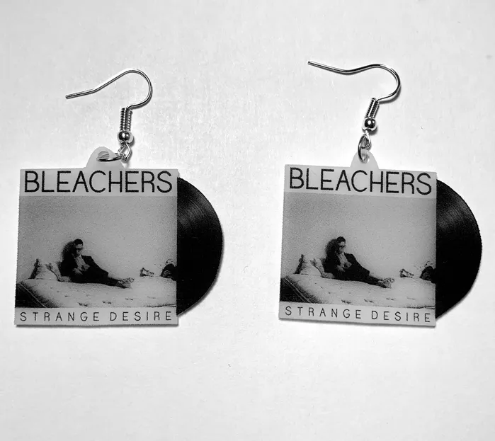 Sam Makes Things Earrings Bleachers Strange Desire Vinyl Album Handmade Earrings Sam Makes Things Earrings Bleachers Strange Desire Vinyl Album Handmade Earrings