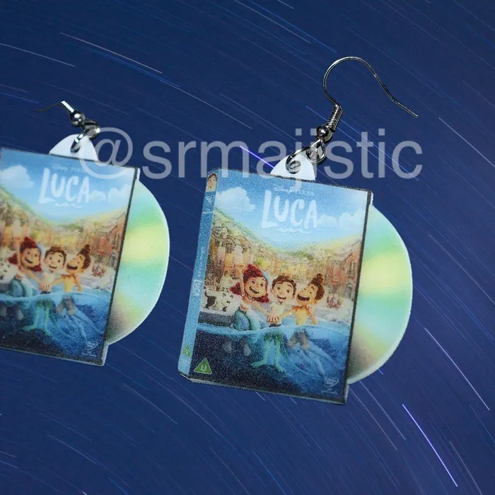 Sam Makes Things Earrings Luca 2021 DVD 2D detailed Handmade Earrings