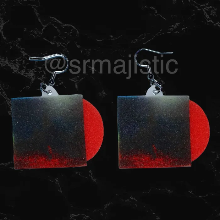 Sam Makes Things Earrings Phoebe Bridgers Punisher Vinyl Album Handmade Earrings