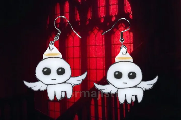 Sam Makes Things Earrings READY TO SHIP Halloween Autism TBH Creature Handmade Earrings