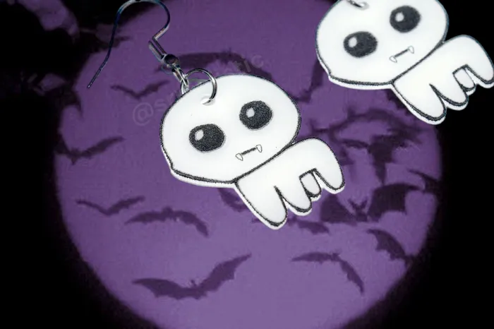 Sam Makes Things Earrings READY TO SHIP Halloween Autism TBH Creature Handmade Earrings