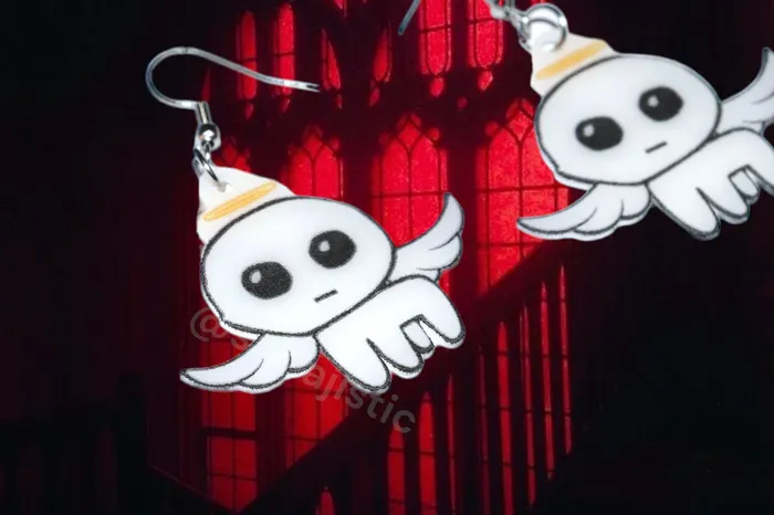 Sam Makes Things Earrings READY TO SHIP Halloween Autism TBH Creature Handmade Earrings