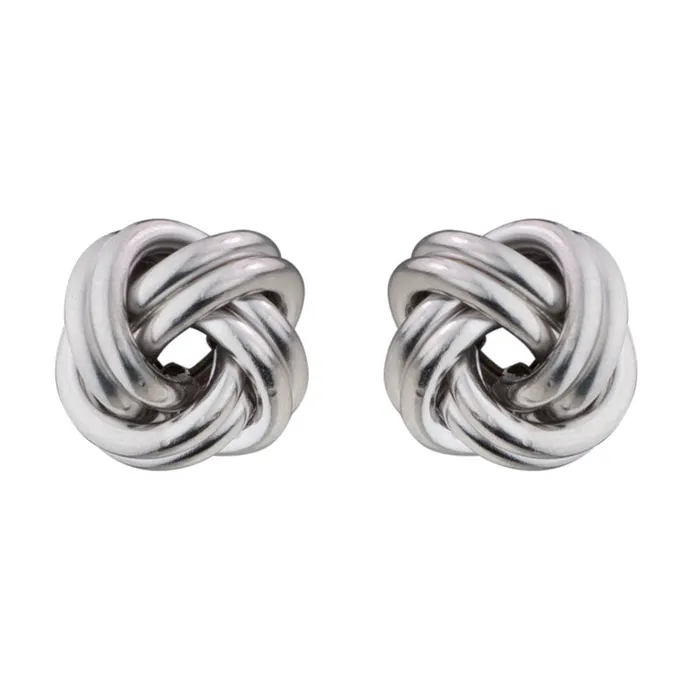 Sterling Silver Love Knot 11mm Stud Earrings Croghans Earrings