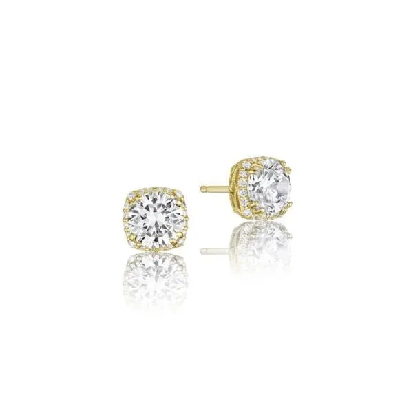 Tacori 14K Yellow Gold Dantela Diamond Bloom Earring Mounts 6mm Tacori Earrings Tacori 14K Yellow Gold Dantela Diamond Bloom Earring Mounts 6mm Tacori Earrings