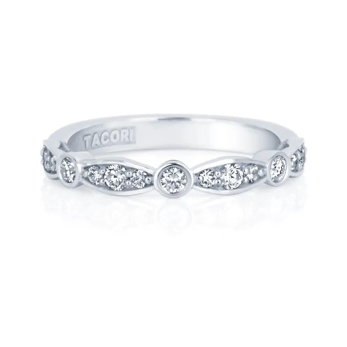 Tacori MEIEROTTO EXCLUSIVE Diamond 18K White Gold Wedding Band Ring Tacori Rings Tacori MEIEROTTO EXCLUSIVE Diamond 18K White Gold Wedding Band Ring Tacori Rings