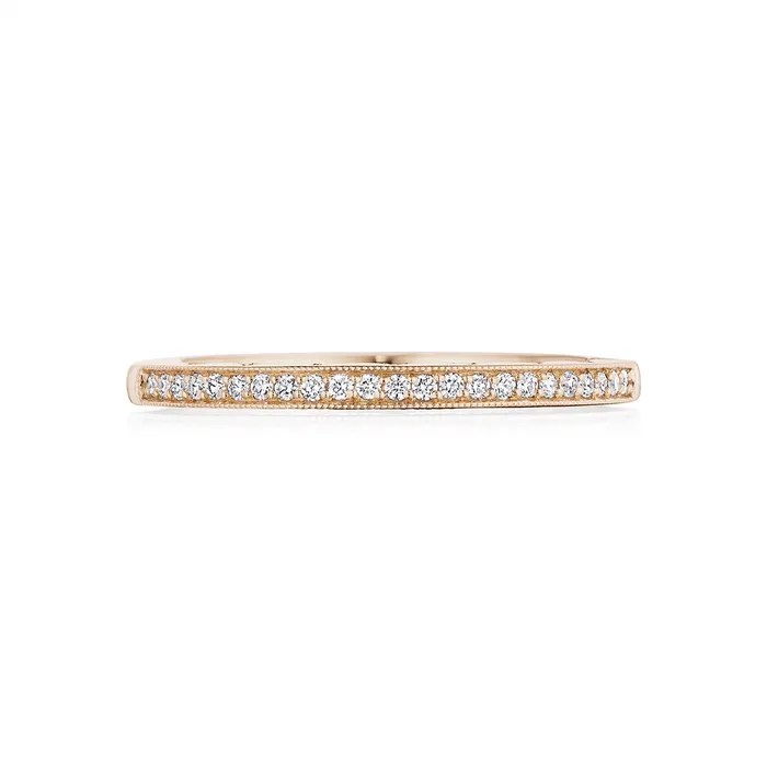 Tacori Rings Tacori Coastal Crescent 14K Rose Gold Diamond Band