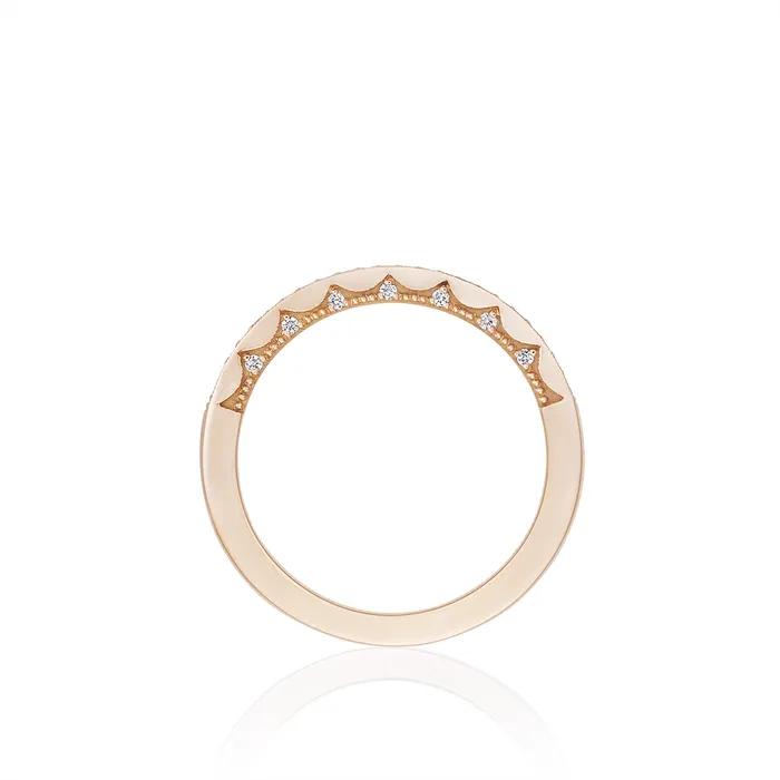 Tacori Rings Tacori Coastal Crescent 14K Rose Gold Diamond Band