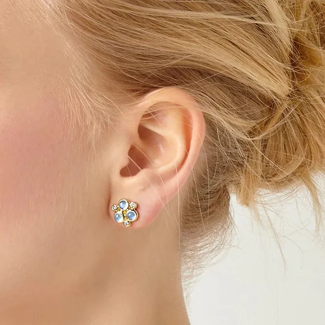 Temple St Clair Blue Moonstone Trio Earrings Temple St Clair Earrings