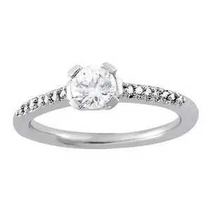 112 Carat Natural Earth Mined Diamond Solitaire Ring With Accents White Gold 14K GB Rings 112 Carat Natural Earth Mined Diamond Solitaire Ring With Accents White Gold 14K GB Rings