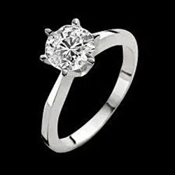 1 Carat Natural Earth Mined Diamond Solitaire Engagement Ring GB Rings