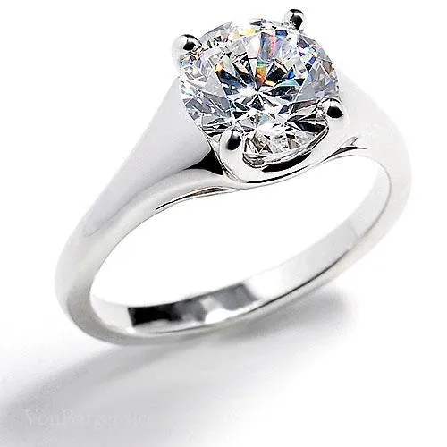 225 Ct Brilliant Cut Solitaire White Gold Natural Earth Mined Diamond Wedding Ring GB Rings 225 Ct Brilliant Cut Solitaire White Gold Natural Earth Mined Diamond Wedding Ring GB Rings