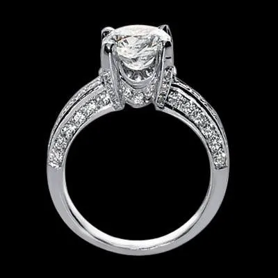 301 Carat Round Natural Earth Mined Diamond Ring With Accents Solid White Gold 14K GB Rings 301 Carat Round Natural Earth Mined Diamond Ring With Accents Solid White Gold 14K GB Rings