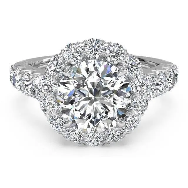 550 Carats Round Natural Earth Mined Diamond Halo Ring Jewelry New GB Rings 550 Carats Round Natural Earth Mined Diamond Halo Ring Jewelry New GB Rings