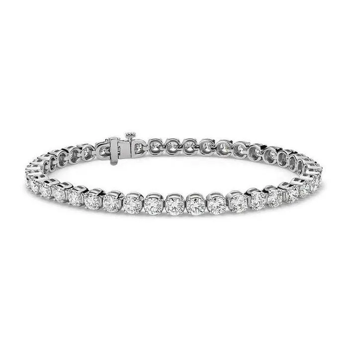 760 Carats Sparkling Brilliant Cut Natural Earth Mined Diamonds Tennis Bracelet WG 14K GB Bracelets 760 Carats Sparkling Brilliant Cut Natural Earth Mined Diamonds Tennis Bracelet WG 14K GB Bracelets