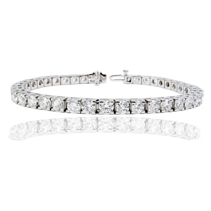 760 Carats Sparkling Brilliant Cut Natural Earth Mined Diamonds Tennis Bracelet WG GB Bracelets 760 Carats Sparkling Brilliant Cut Natural Earth Mined Diamonds Tennis Bracelet WG GB Bracelets