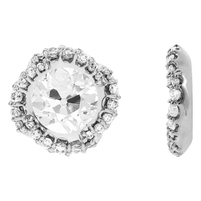 850 Carats Round Old Miner Real Diamond Stud Earrings White Gold HarryChadEntcom Earrings 850 Carats Round Old Miner Real Diamond Stud Earrings White Gold HarryChadEntcom Earrings