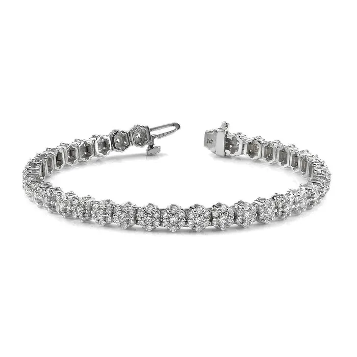 8 Carats Sparkling Round Cut Real Natural Earth Mined Diamonds Pentagon Bracelet Gold White GB Bracelets 8 Carats Sparkling Round Cut Real Natural Earth Mined Diamonds Pentagon Bracelet Gold White GB Bracelets
