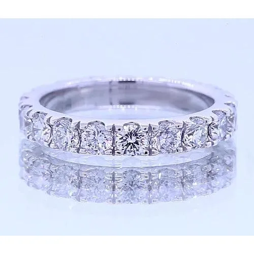 Anniversary Band Round Natural Earth Mined Diamond White Gold Jewelry 220 Carats GB Rings Anniversary Band Round Natural Earth Mined Diamond White Gold Jewelry 220 Carats GB Rings