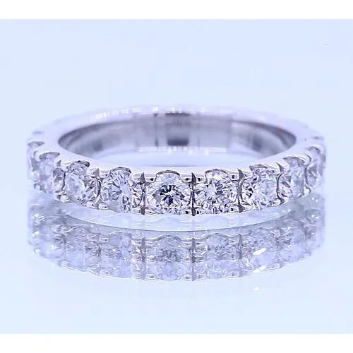 Anniversary Band Round Natural Earth Mined Diamond White Gold Jewelry 220 Carats GB Rings Anniversary Band Round Natural Earth Mined Diamond White Gold Jewelry 220 Carats GB Rings