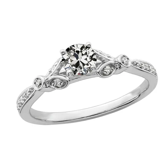 Anniversary Ring With Accents Round Old Mine Cut Genuine Natural Earth Mined Diamond 225 Carats HarryChadEntcom Rings Anniversary Ring With Accents Round Old Mine Cut Genuine Natural Earth Mined Diamond 225 Carats HarryChadEntcom Rings