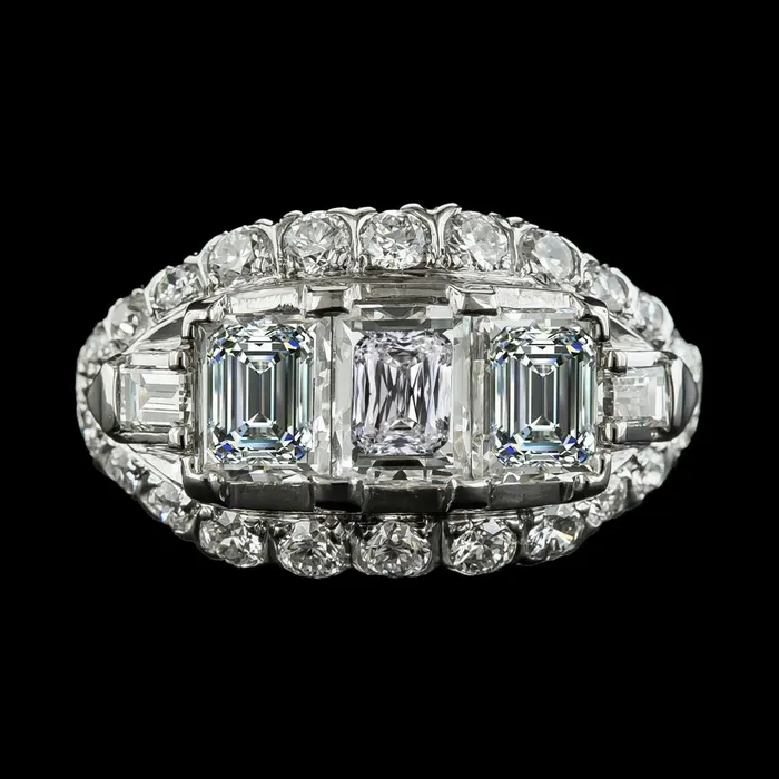 Baguette Emerald Natural Earth Mined Diamond Engagement Ring Antique Style 675 Carats HarryChadEntcom Rings Baguette Emerald Natural Earth Mined Diamond Engagement Ring Antique Style 675 Carats HarryChadEntcom Rings