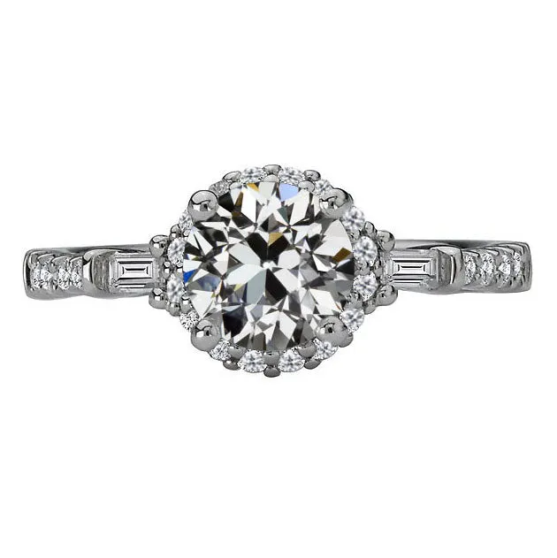 Baguette Round Natural Earth Mined Diamond Old Cut Halo Ring Gold 4 Carats Jewelry HarryChadEntcom Rings Baguette Round Natural Earth Mined Diamond Old Cut Halo Ring Gold 4 Carats Jewelry HarryChadEntcom Rings