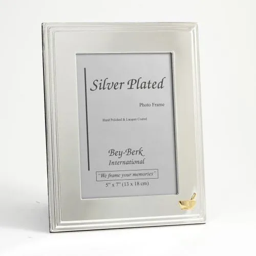 Bey Berk Rings Silver Plated 5X7 Picture Frame With Pharmacy Emblem