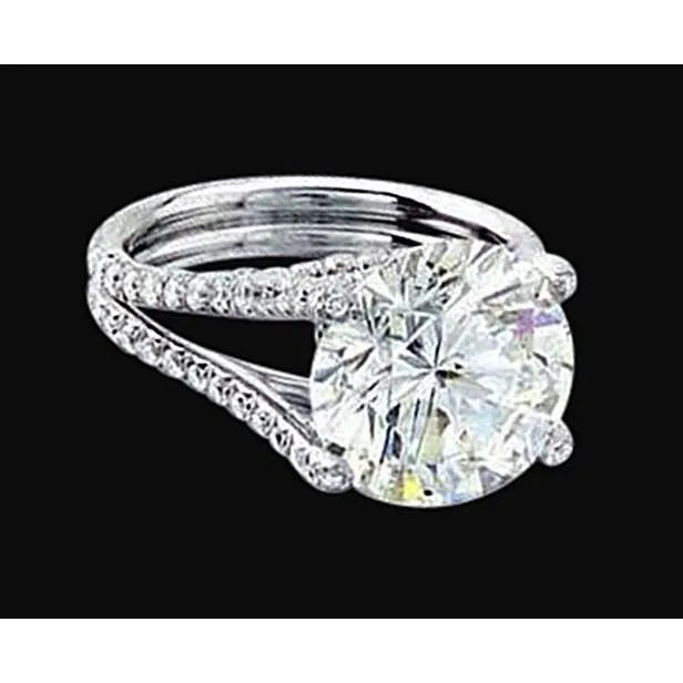 Big Lab Grown Diamond 1340 Carat Engagement Ring White Gold New GB Rings
