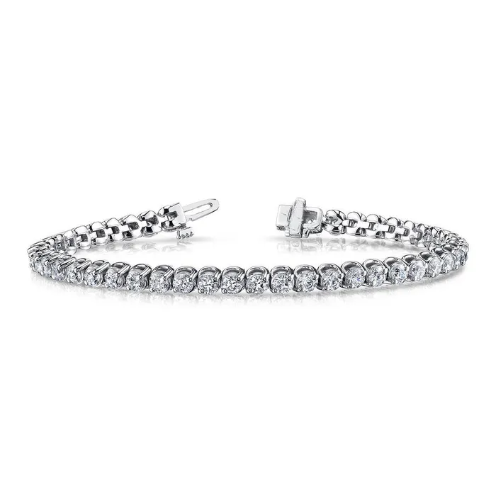 Bracelets GB 736 Carats Round Cut Natural Earth Mined Diamond Bracelet Solid White Gold 14K Bracelets GB 736 Carats Round Cut Natural Earth Mined Diamond Bracelet Solid White Gold 14K