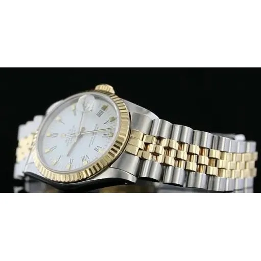 Bracelets GB White Stick Dial Rolex Jubilee Bracelet Datejust Watch Gold Ss