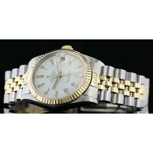 Bracelets GB White Stick Dial Rolex Jubilee Bracelet Datejust Watch Gold Ss