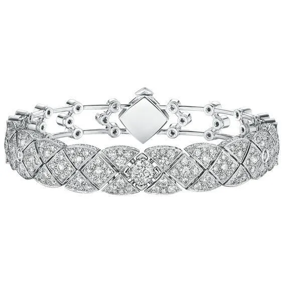 Bracelets Gorgeous Round Natural Earth Mined Diamond Bracelet Solid White Gold 14K 7 Carats GB Bracelets Gorgeous Round Natural Earth Mined Diamond Bracelet Solid White Gold 14K 7 Carats GB