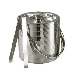 Bracelets Leeber Lines Ice Bucket with Tongs 6 Stainless Steel Leeber