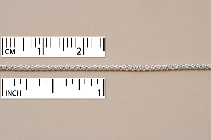 CH Rings Sterling Silver Popcorn Chain 16