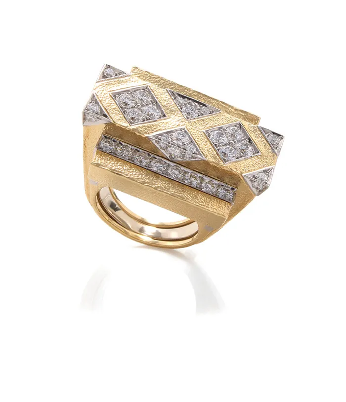 Cross Beam Ring David Webb Rings