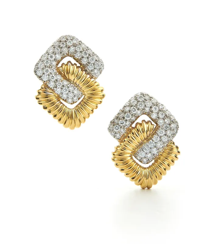 David Webb Workshop Earrings Interlocking Quad Earrings