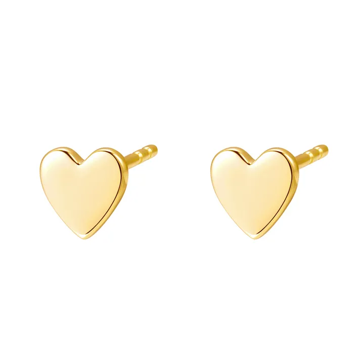Earrings Compassion Stud Earrings 14K Gold Hey Happiness