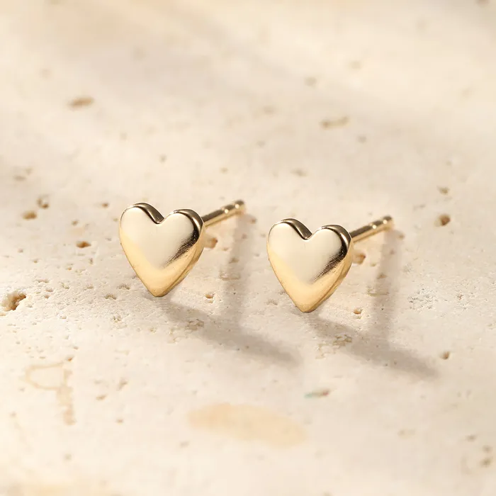 Earrings Compassion Stud Earrings 14K Gold Hey Happiness Earrings Compassion Stud Earrings 14K Gold Hey Happiness