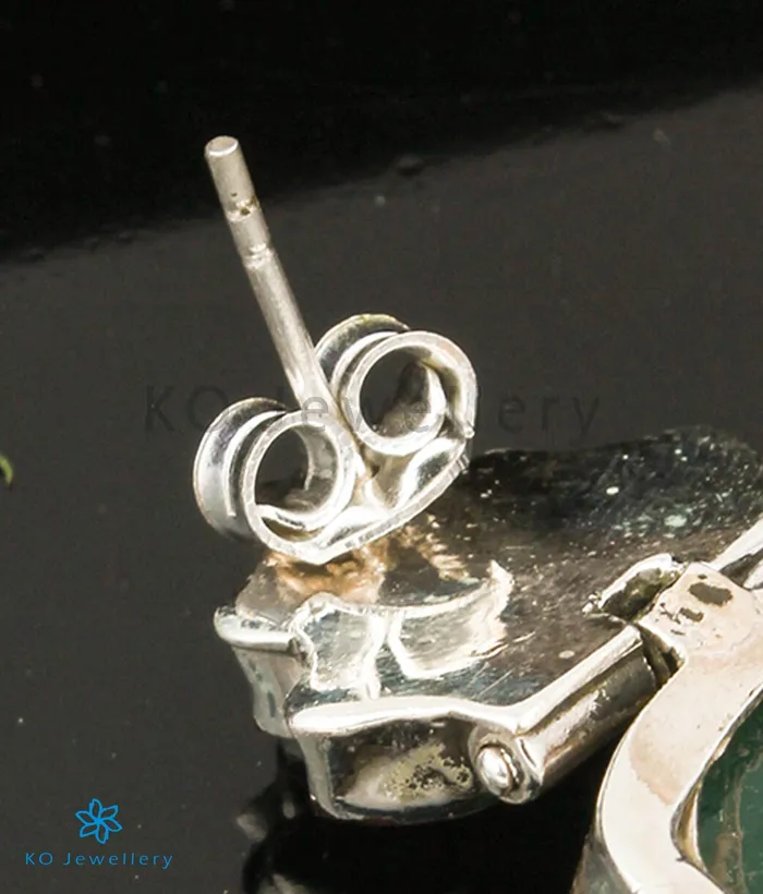 Earrings Gemstone The Vritti Silver Earrings