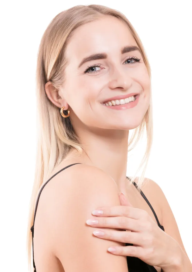 Earrings Hey Happiness Small Round Hoop Earrings Gold Earrings Hey Happiness Small Round Hoop Earrings Gold