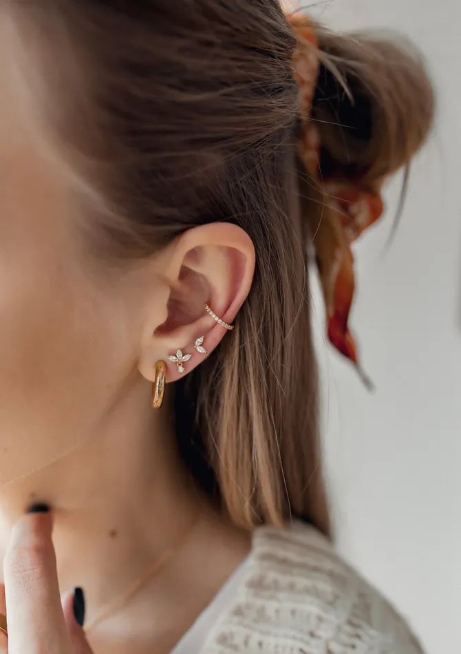 Earrings Hey Happiness Small Round Hoop Earrings Gold Earrings Hey Happiness Small Round Hoop Earrings Gold