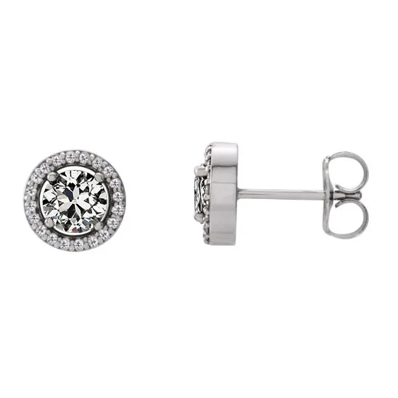 Earrings Round Halo Mined Diamond Old Cut Stud Earrings Prong Set 250 Carats HarryChadEntcom Earrings Round Halo Mined Diamond Old Cut Stud Earrings Prong Set 250 Carats HarryChadEntcom