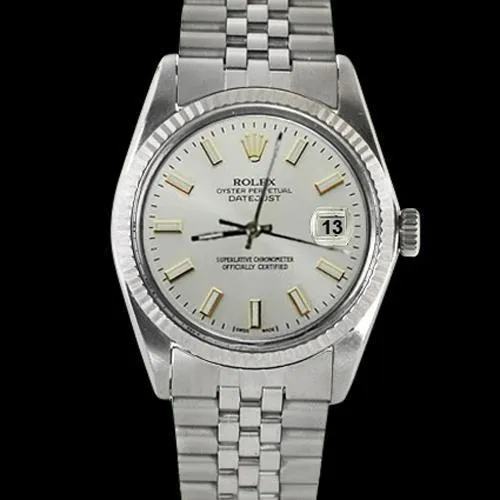Fluted Bezel White Stick Dial Rolex Men Ss Jubilee Bracelet Rolex QUICK SET GB Bracelets Fluted Bezel White Stick Dial Rolex Men Ss Jubilee Bracelet Rolex QUICK SET GB Bracelets