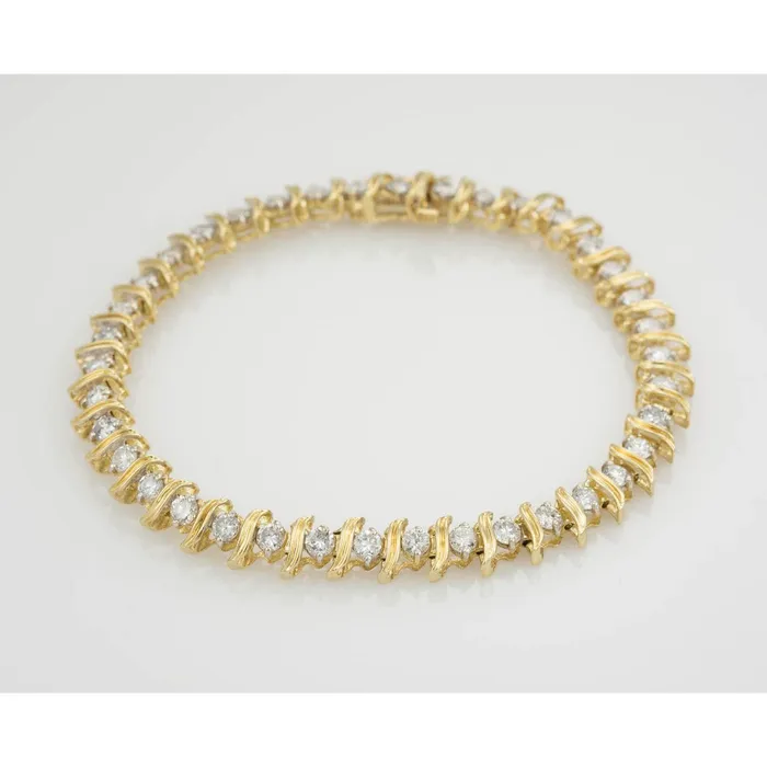 GB Bracelets 6 Ct Round Cut Natural Earth Mined Diamond Tennis Bracelet White Gold 14K New Jewelry GB Bracelets 6 Ct Round Cut Natural Earth Mined Diamond Tennis Bracelet White Gold 14K New Jewelry
