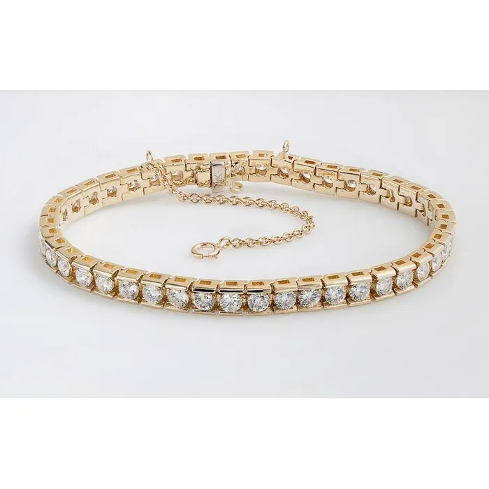 GB Bracelets 880 Carat Round Real Natural Earth Mined Diamonds Tennis Bracelet Channel Set Gold GB Bracelets 880 Carat Round Real Natural Earth Mined Diamonds Tennis Bracelet Channel Set Gold